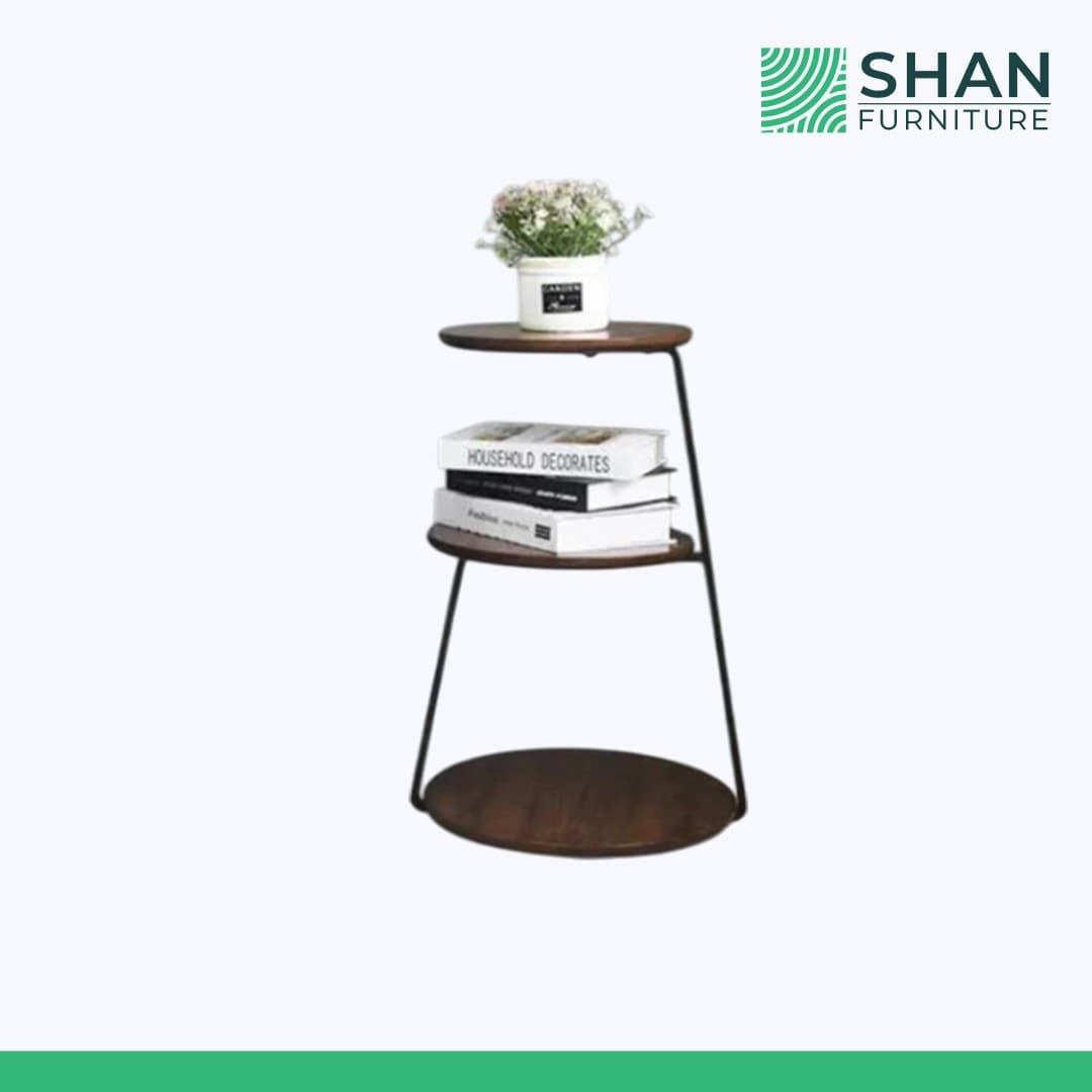 Three-Tier Round Side Table