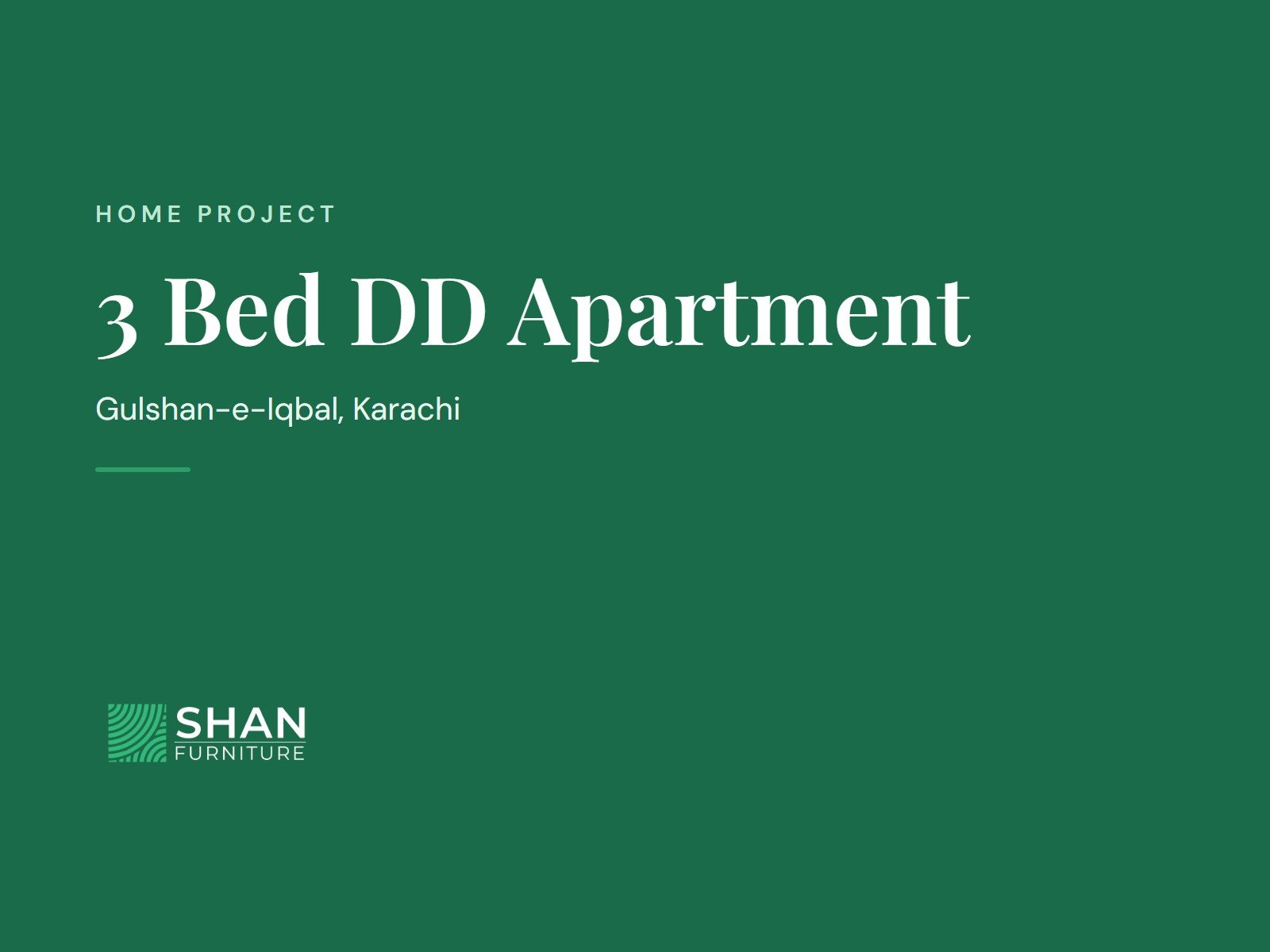 3 Bed DD Apartment, Gulshan-e-Iqbal, Karachi